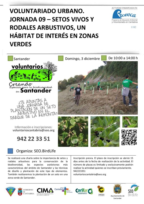 Se buscan voluntarios para la plantación de un seto arbustivo en el parque de la Remonta