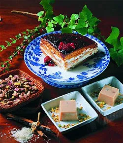 Tarta de Agar-agar, requesón y frutos del bosque